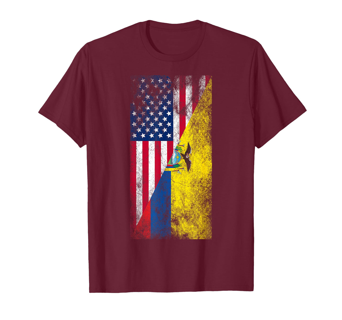 USA & Ecuador Flags - United States of America, Ecuadorian T-Shirt