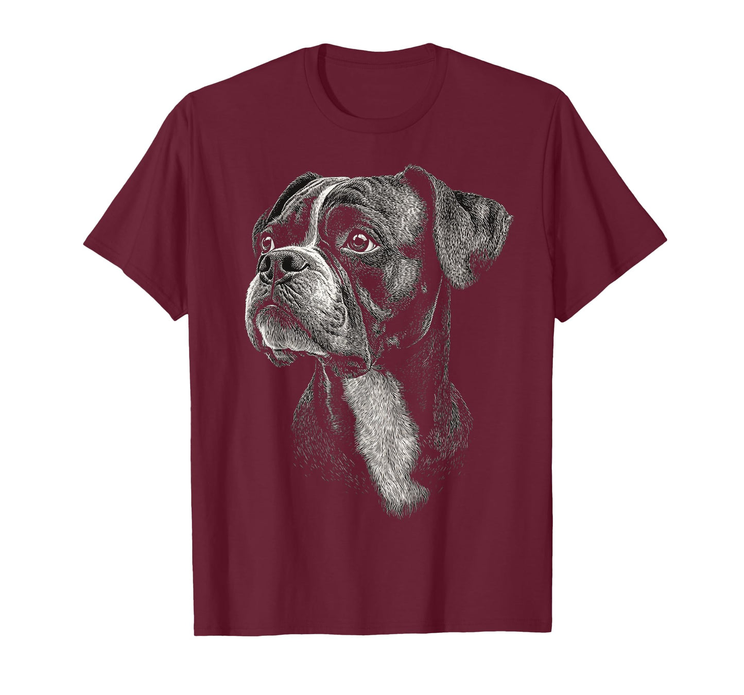 Boxer Dog Motif Pet Art Boxer T-Shirt