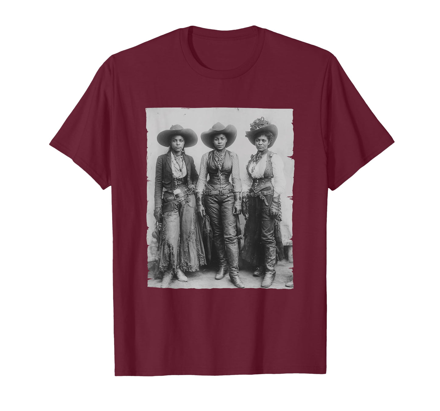Black African American Cowgirl Western Country Texas Rodeo T-Shirt