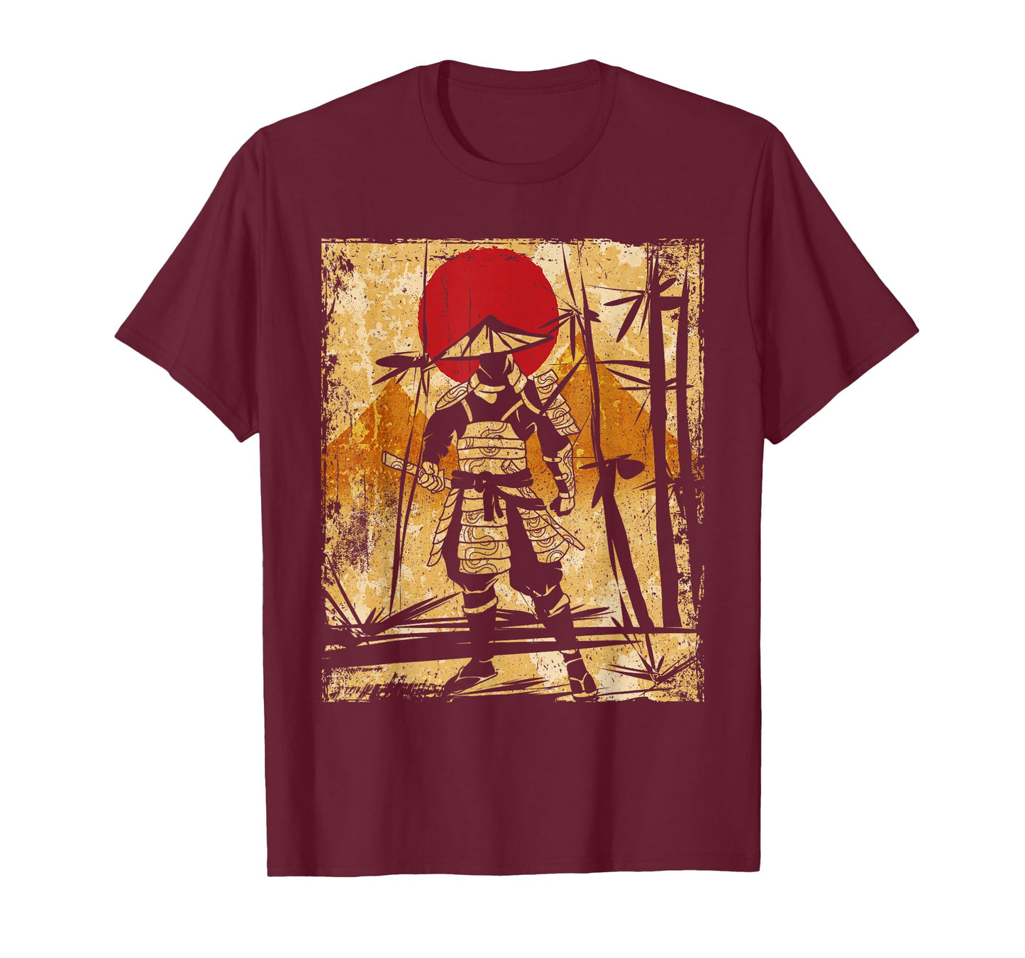 Samurai Japanese Art Vintage Fighter Retro T-Shirt