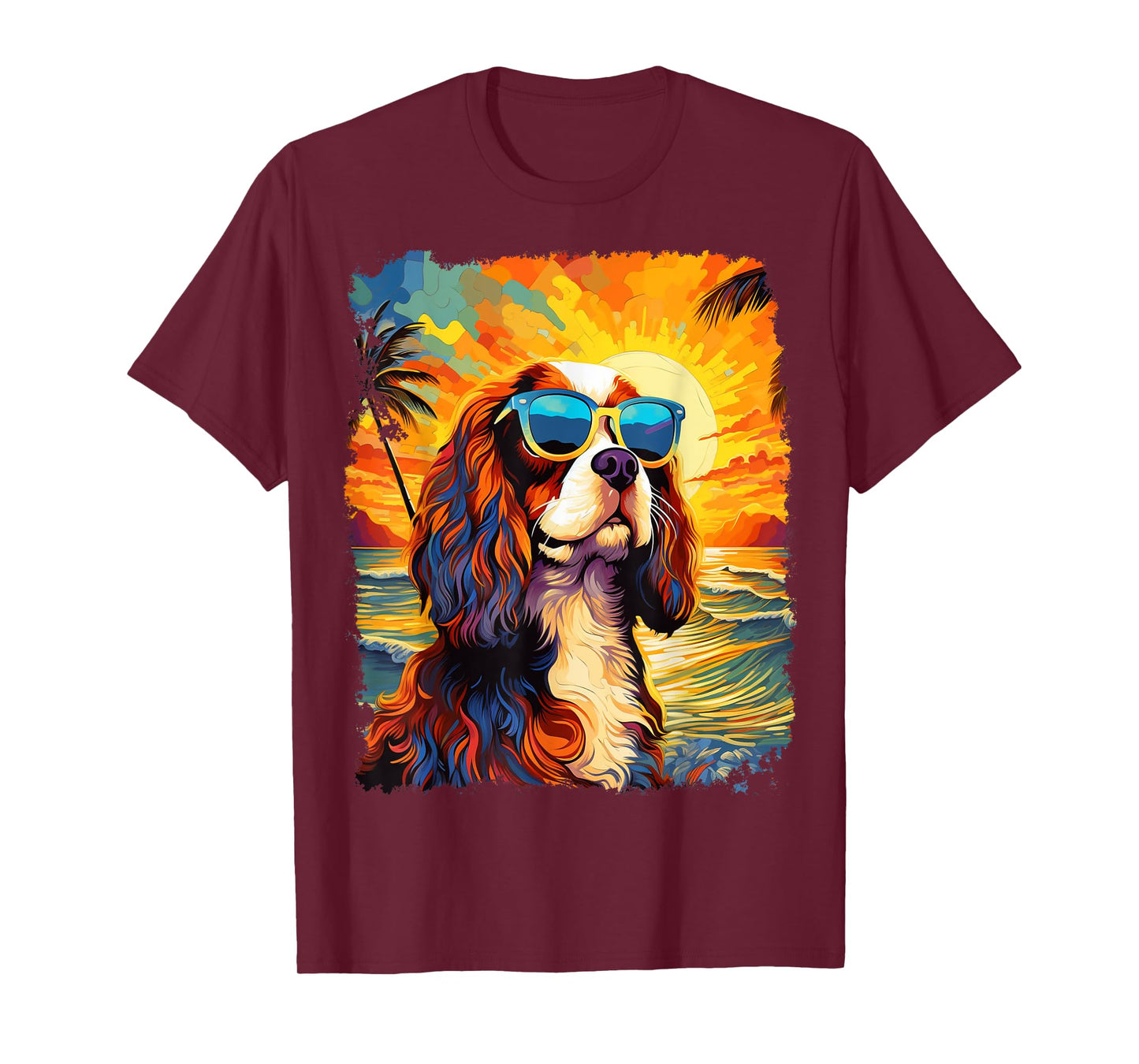 Pop Art Dog Cavalier King Charles Spaniel Hawaiian T-Shirt