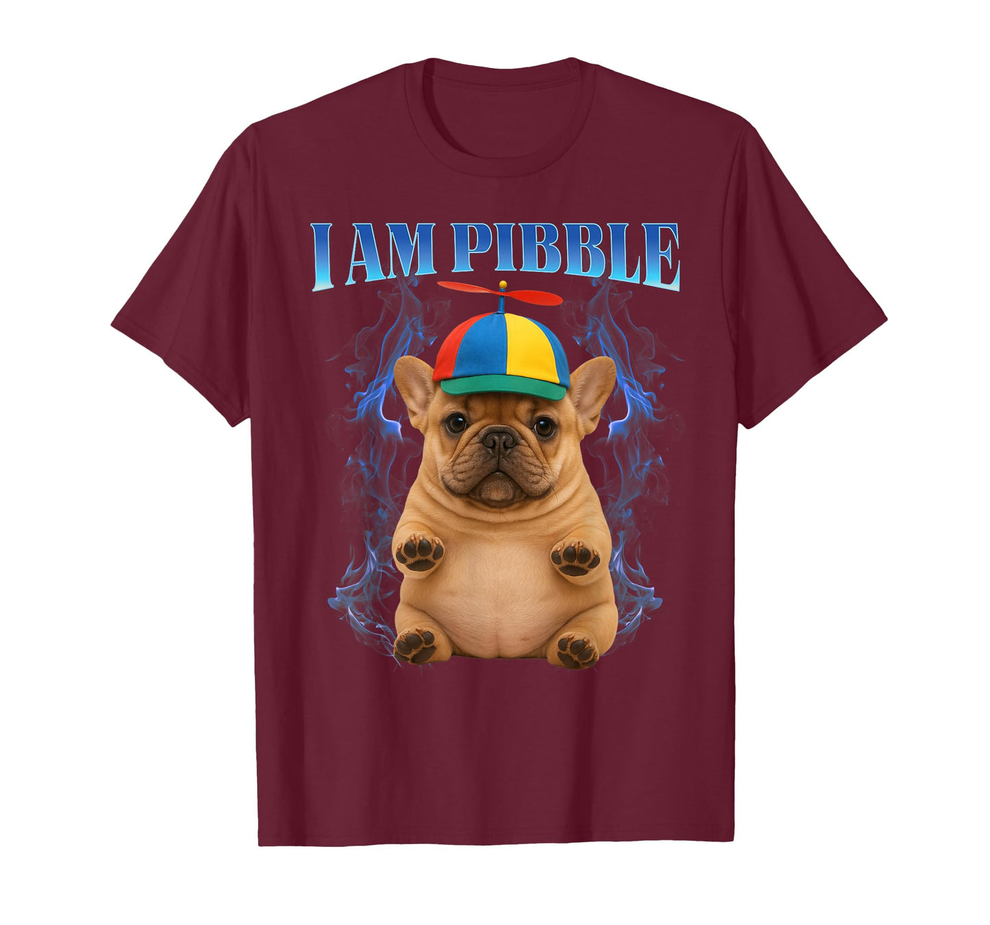 I am Pibble Wearing a Propeller Beanie hat Funny Pibble T-Shirt