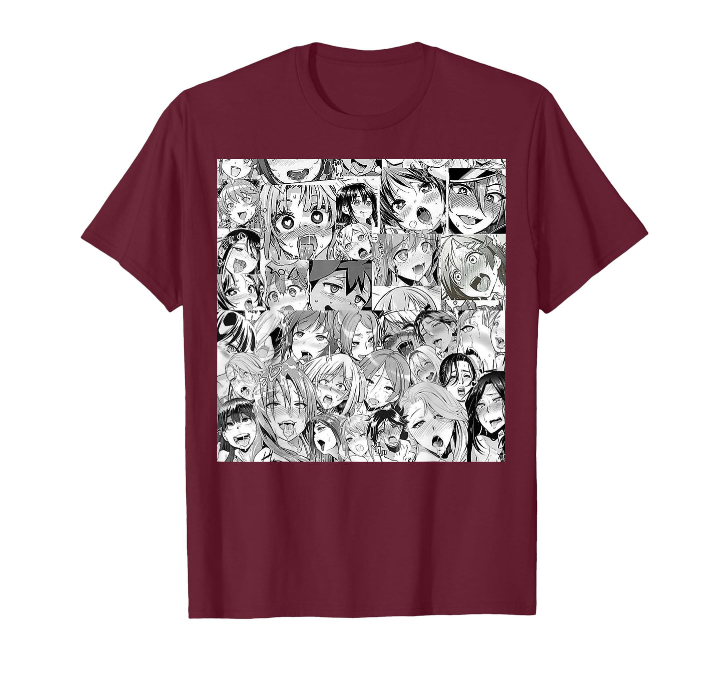 Ahegao Otaku Anime Dripping Drooling Anime Weeb Love T-Shirt T-Shirt