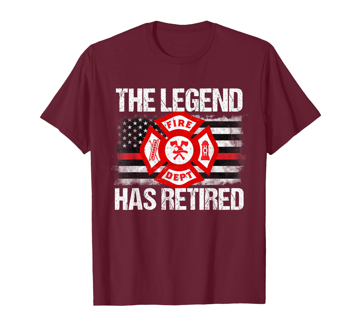 The Legend Has Retired Firefighter Retirement Party Gift T-Shirt