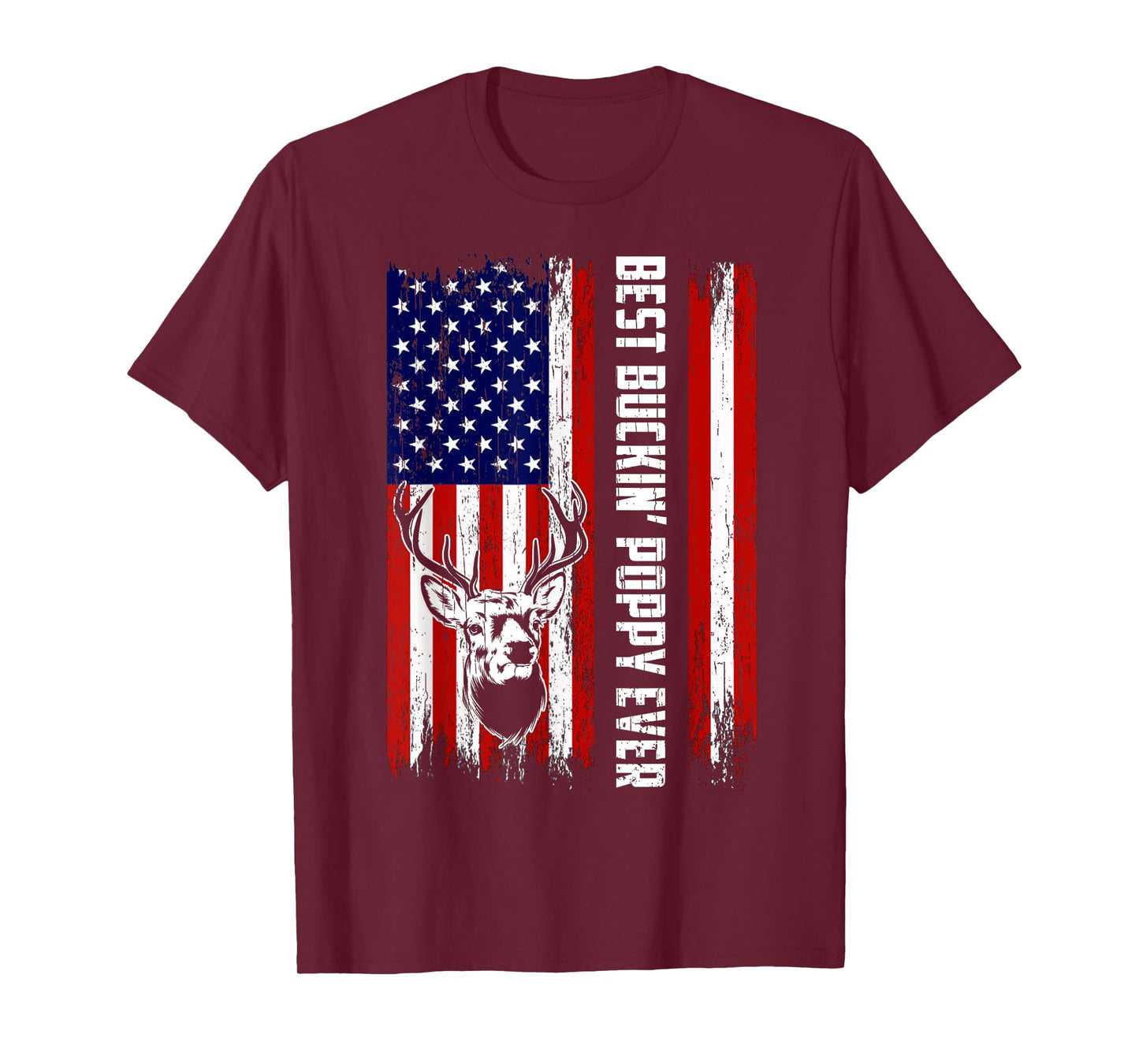 Best Buckin Poppy Ever Shirt Deer Hunters Bucking Father T-Shirt
