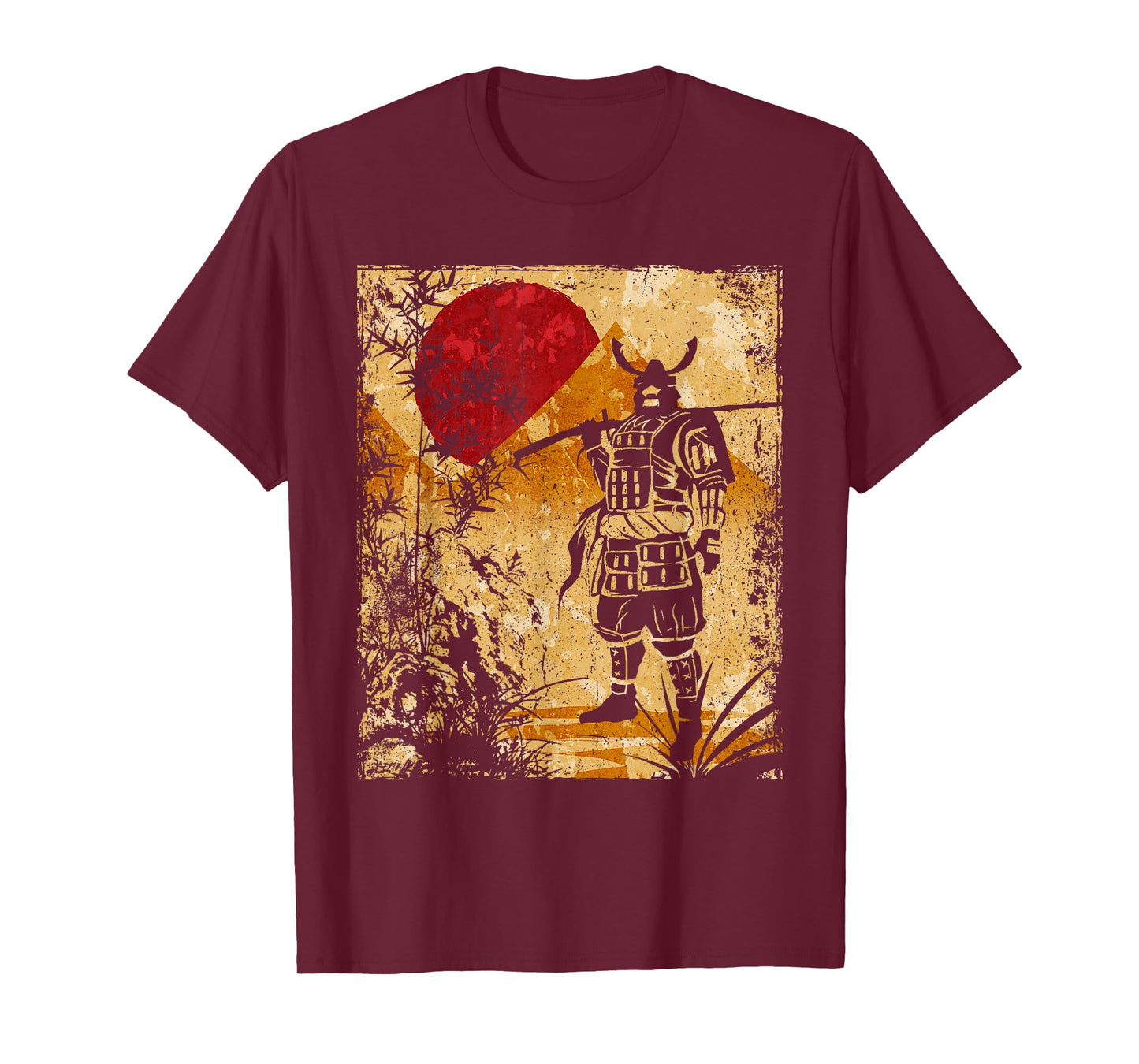 Samurai Japanese Art Vintage Fighter Retro T-Shirt