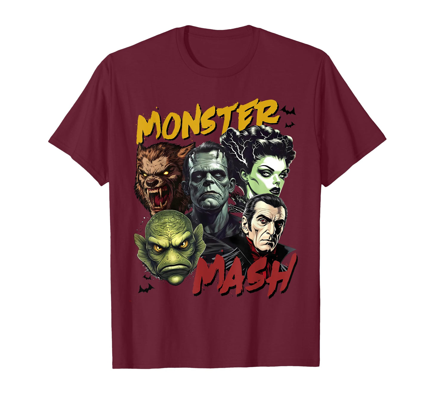 Horror Scary Monster Lover Vampire Frankenstein Halloween T-Shirt