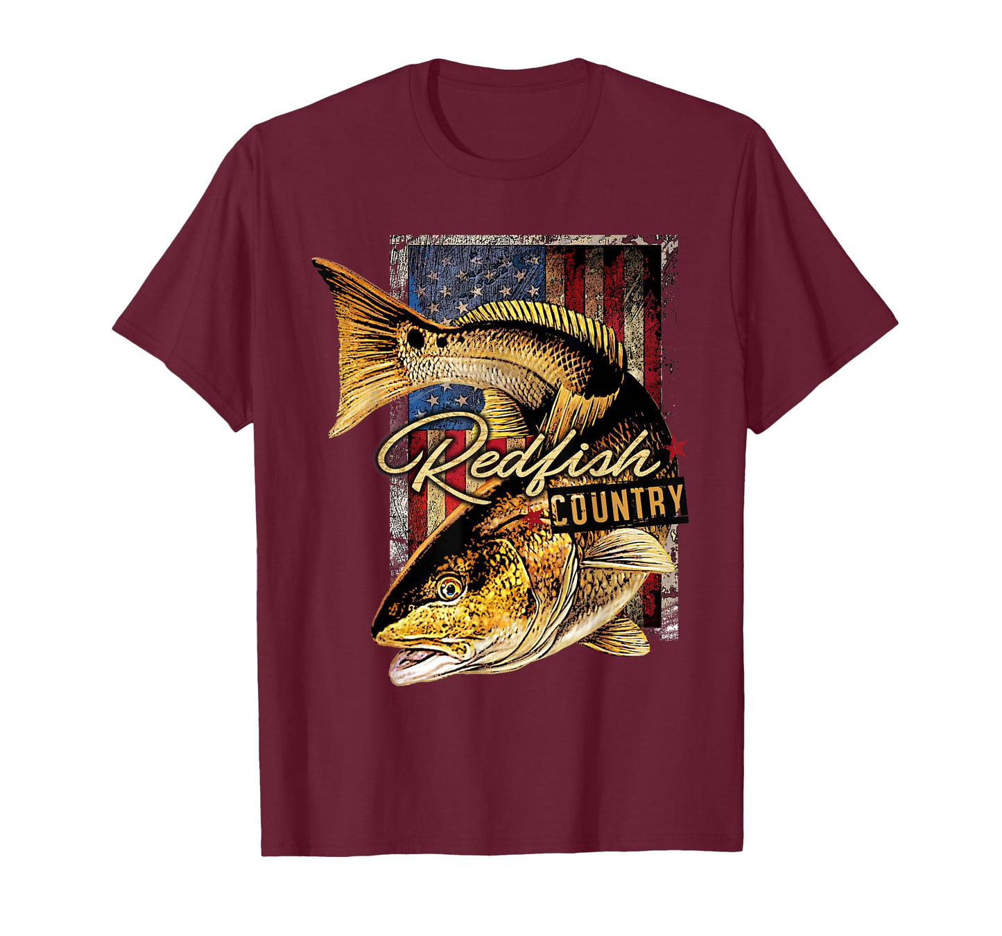 Redfish Country Saltwater Fishing T Shirt T-Shirt
