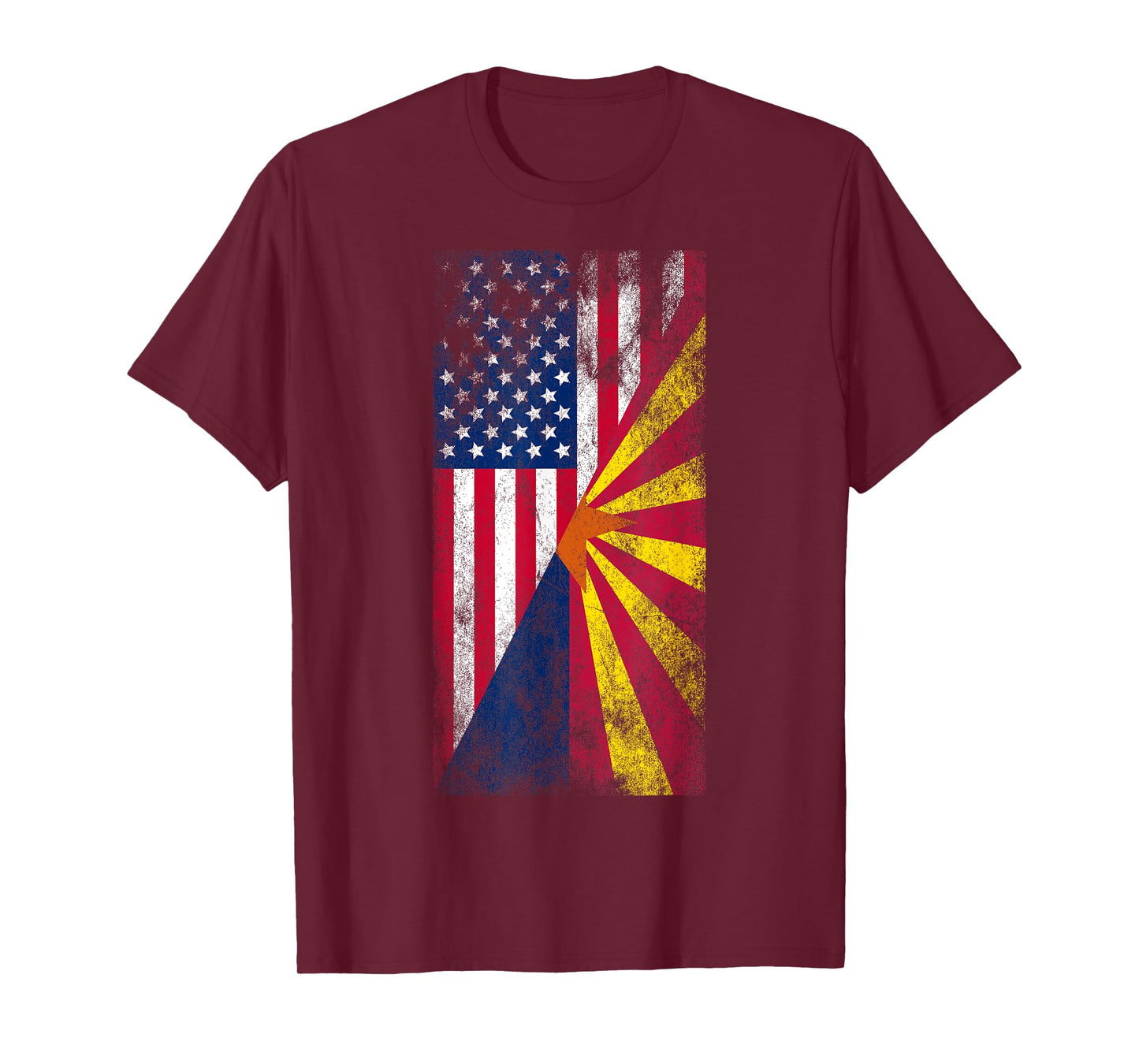 Irreverent Tees USA & Arizona Flags - American Arizonan Unisex T-Shirt