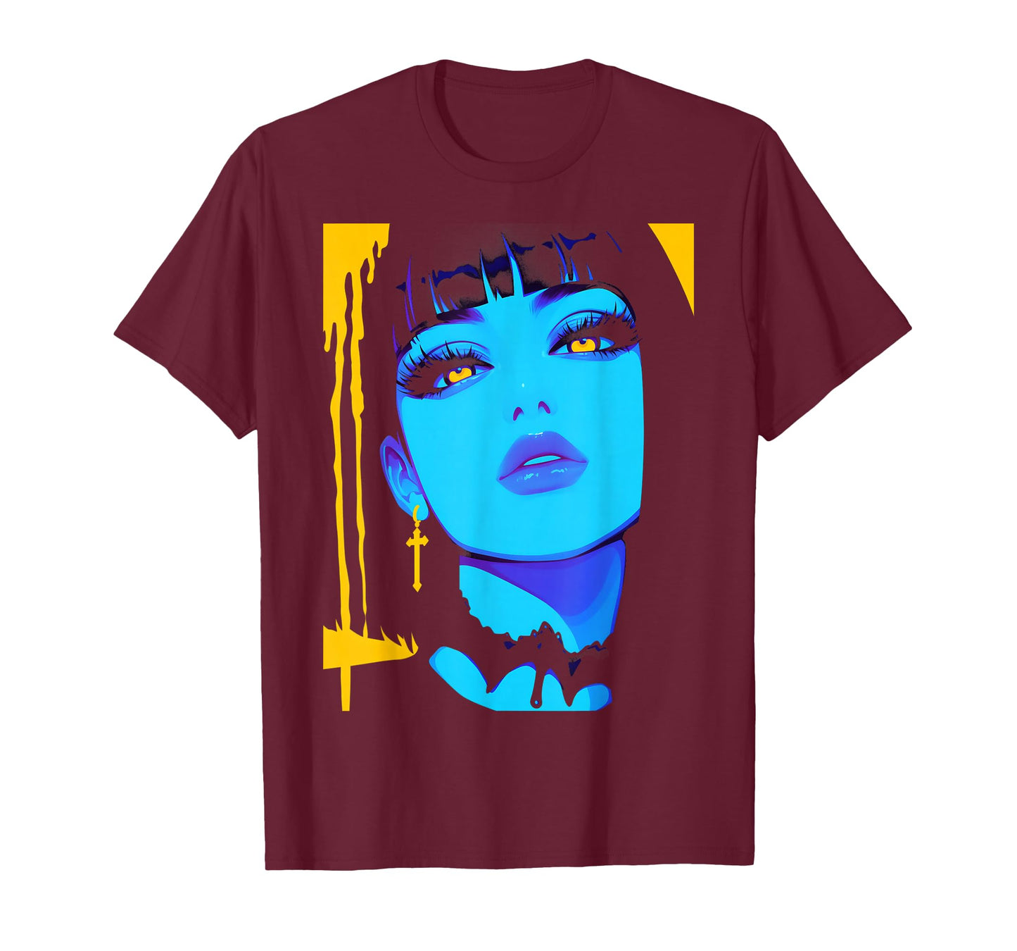 Cybergoth Cybercore Grunge Punk Goth Girl Alt Anime Manga T-Shirt