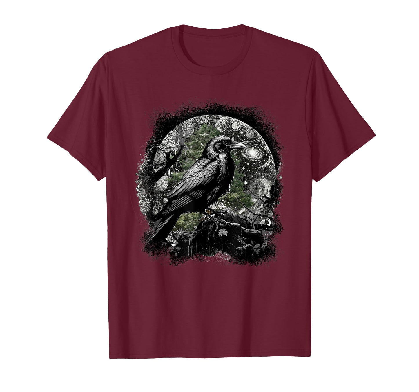 Mystically Occult Raven Birds Ravens Crows Forest Animals Crow T-Shirt