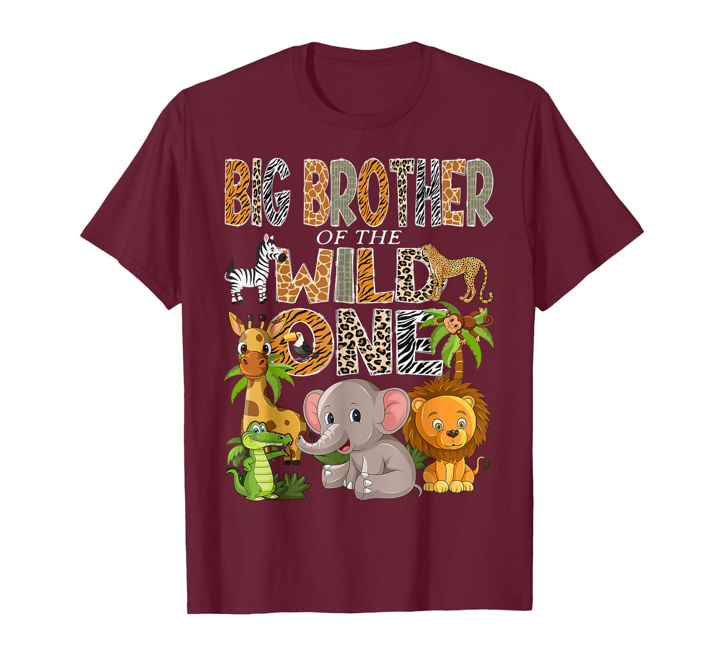 Big Brother Of The Wild One 1St Birthday Boy Safari Jungle T-Shirt
