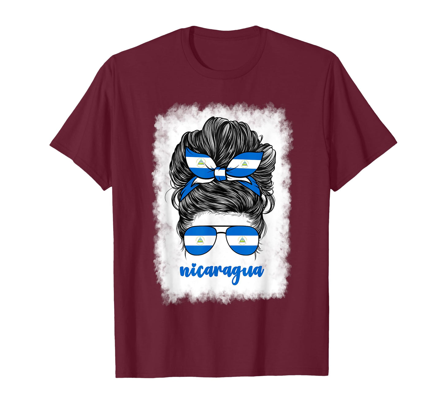 Nicaraguan Girl For Women Woman Nicaragua Flag Nicaraguense T-Shirt