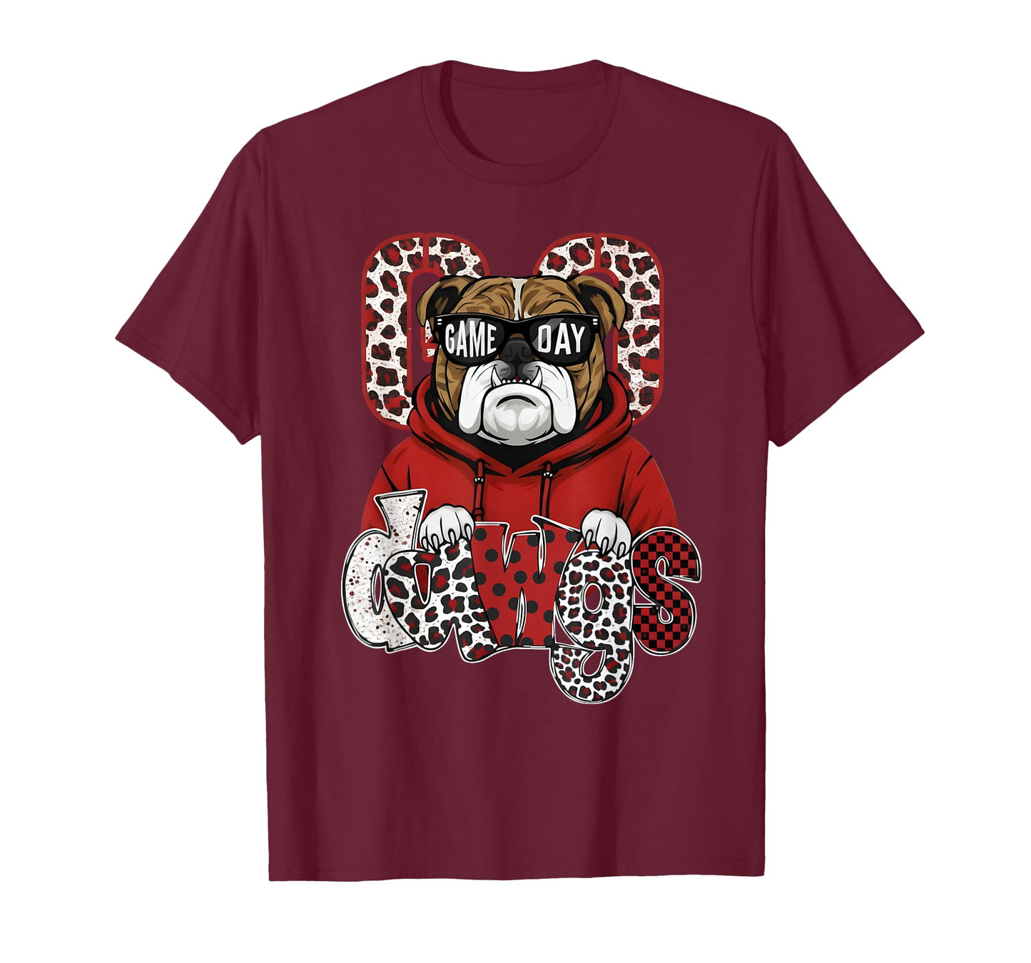 Retro Game Day Go Dawgs Pride Bulldog Name for Men Women Kid T-Shirt