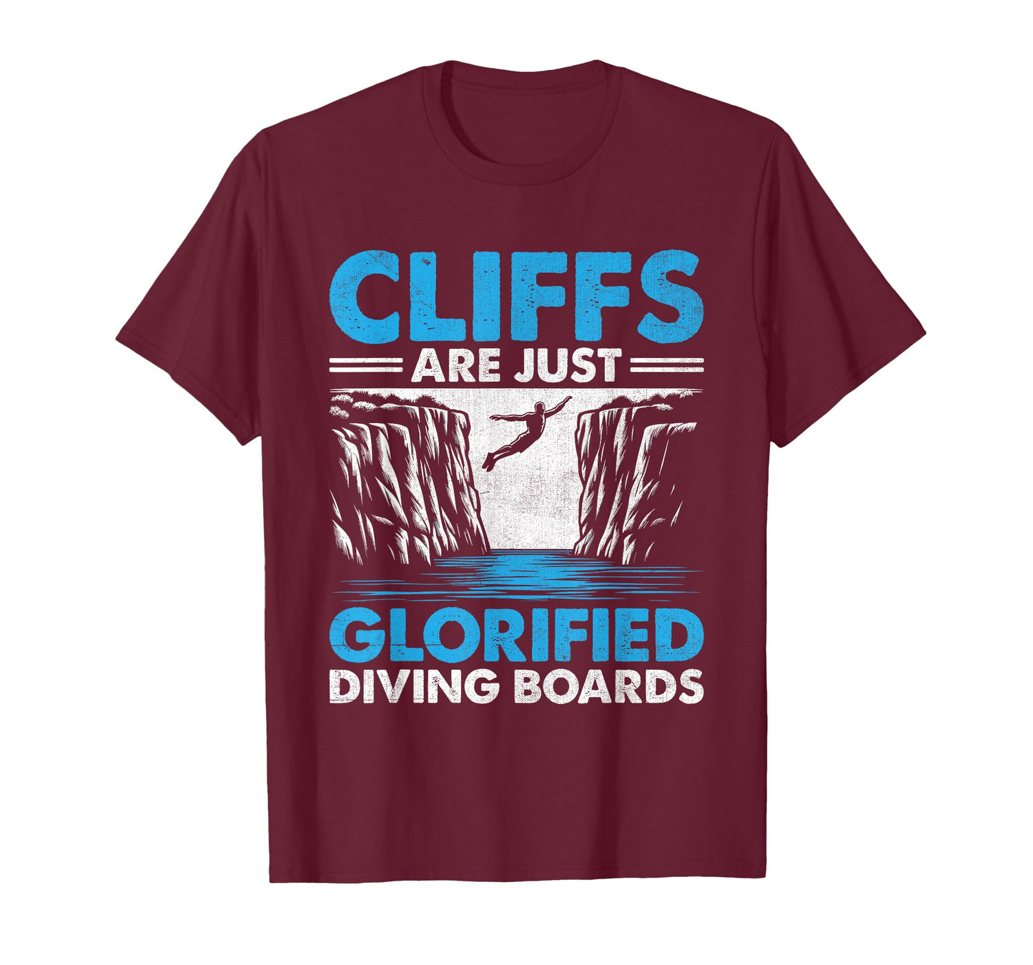 Funny Cliff Jumping Cliff Jumper Cliff Diving Outdoor Sports T-Shirt
