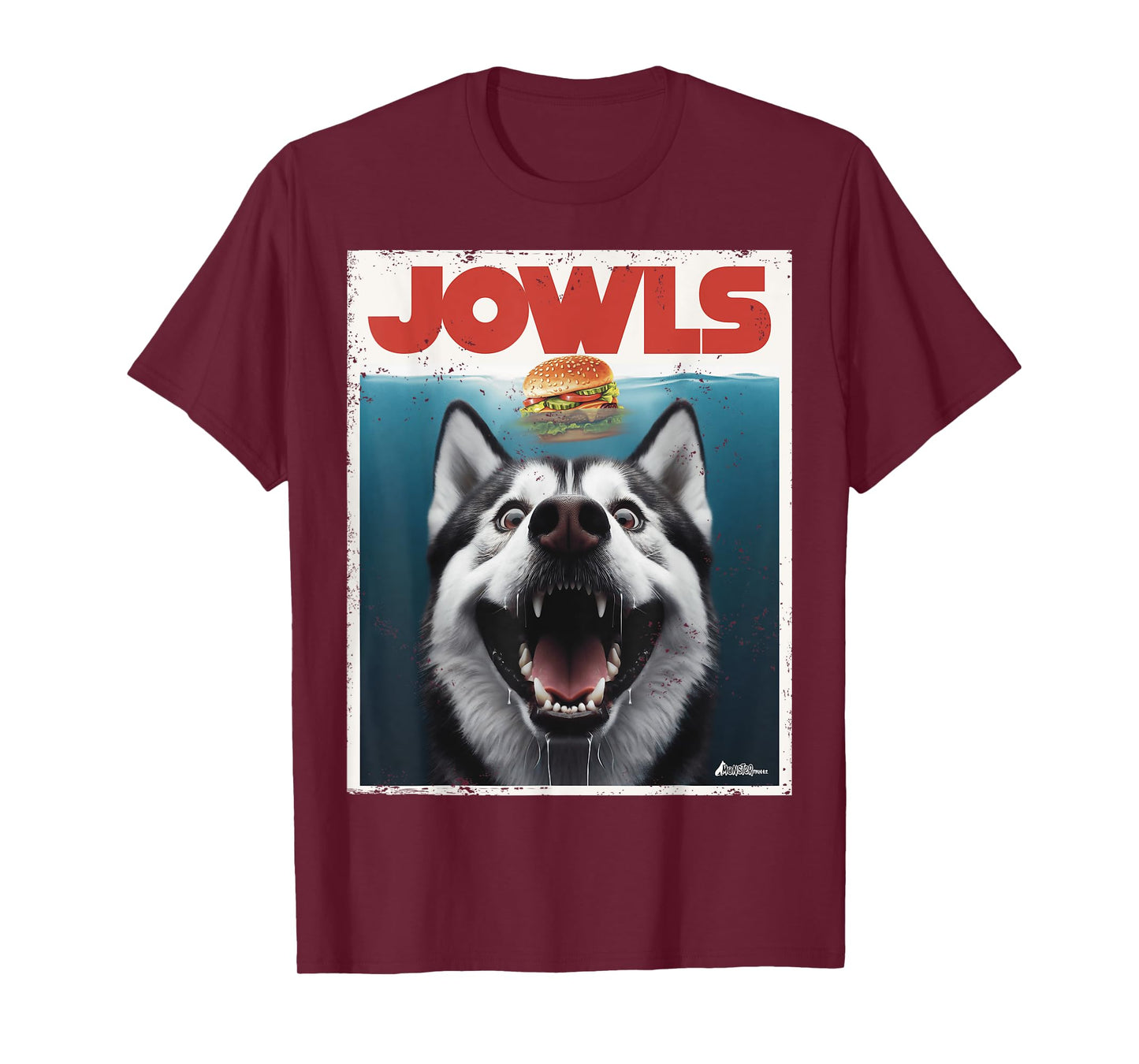 Funny Siberian Husky Jowls, Sled Dog Mom Top Alaskan Dog Dad T-Shirt