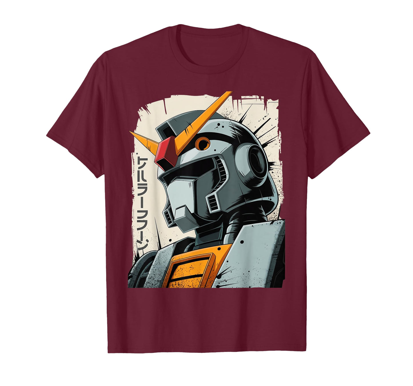 Vintage Japanese Mecha Robot Anime Manga Ukiyo-e Art Graphic T-Shirt