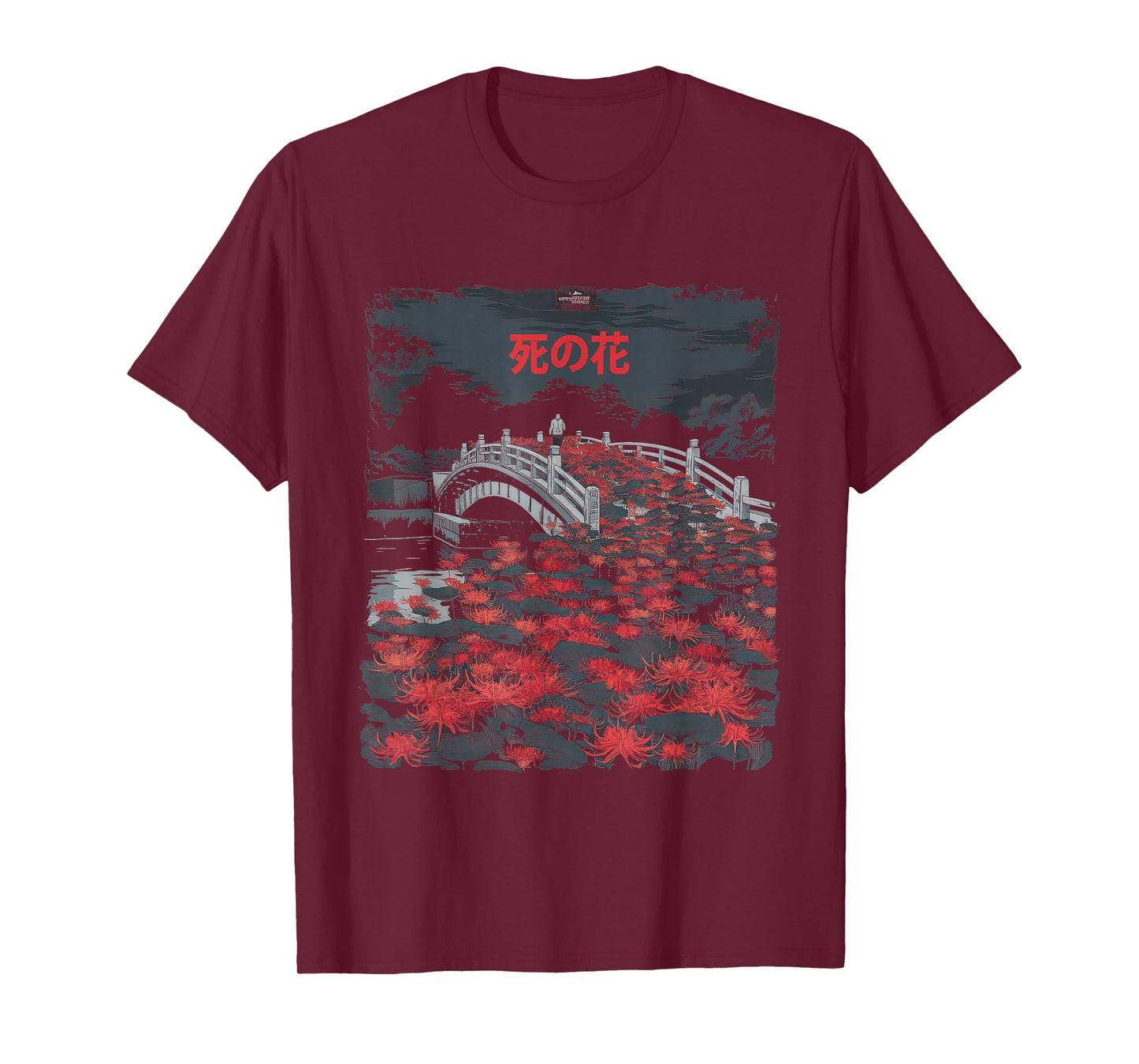 Japanese T-Shirt for Men and Women, Spider Lily Anime Flower T-Shirt
