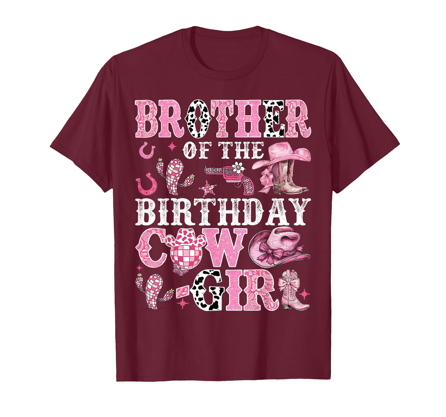 Brother Of The Birthday Cow-Girl Rodeo Cow Girl Birthday T-Shirt