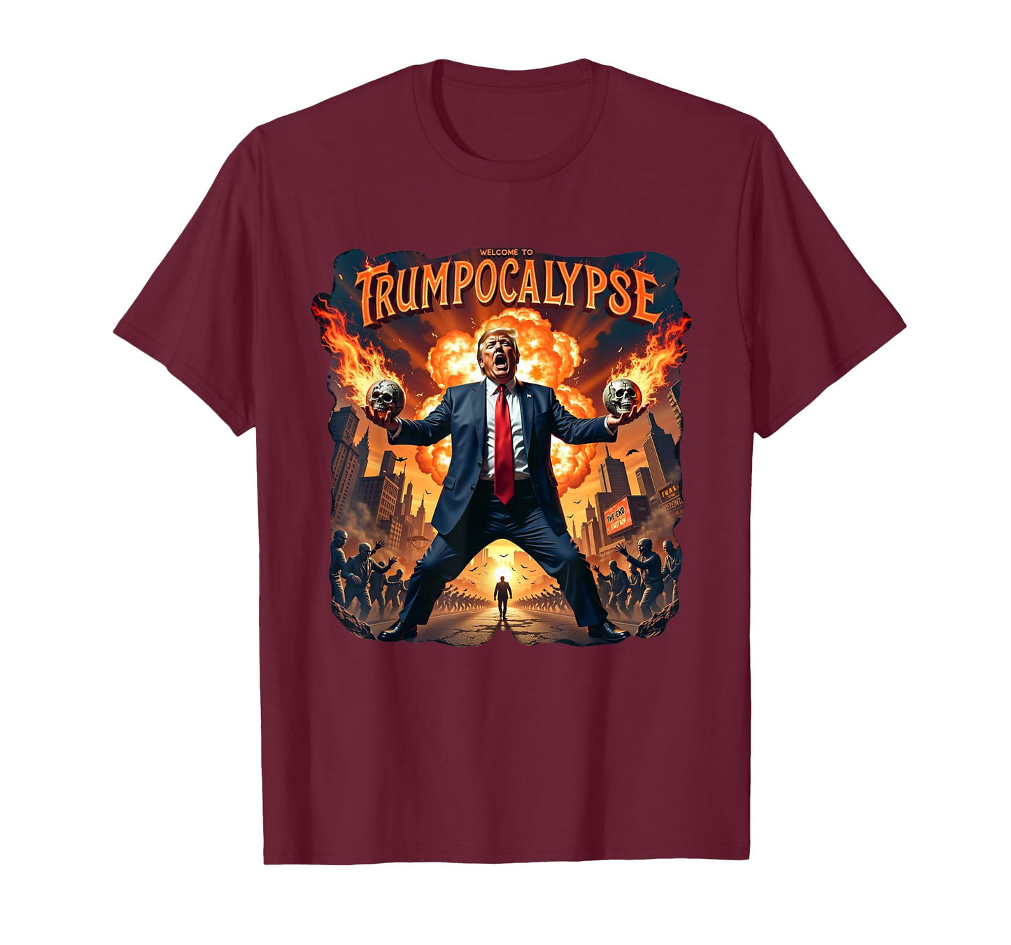 Welcome to Trump-ocalypse funny Donald Trump Halloween T-Shirt