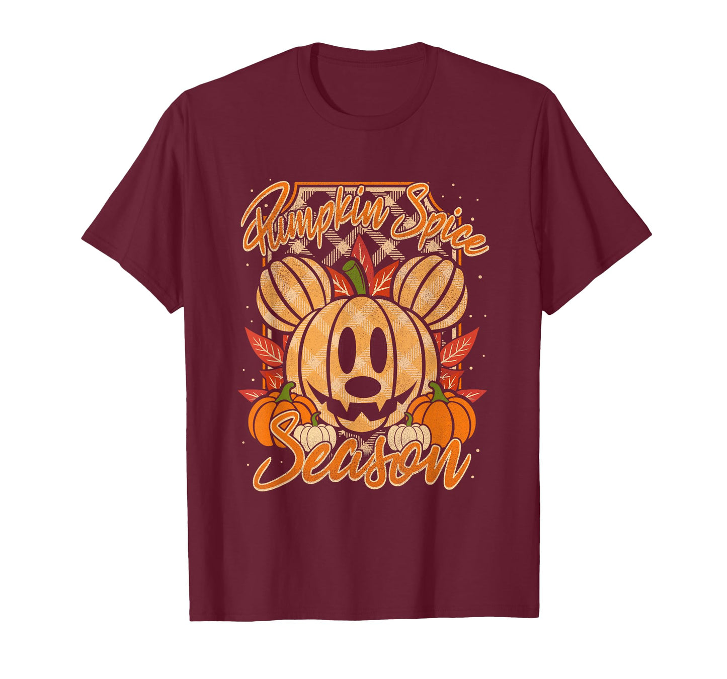 Disney Mickey And Friends Halloween Pumpkin Spice Chest Logo T-Shirt