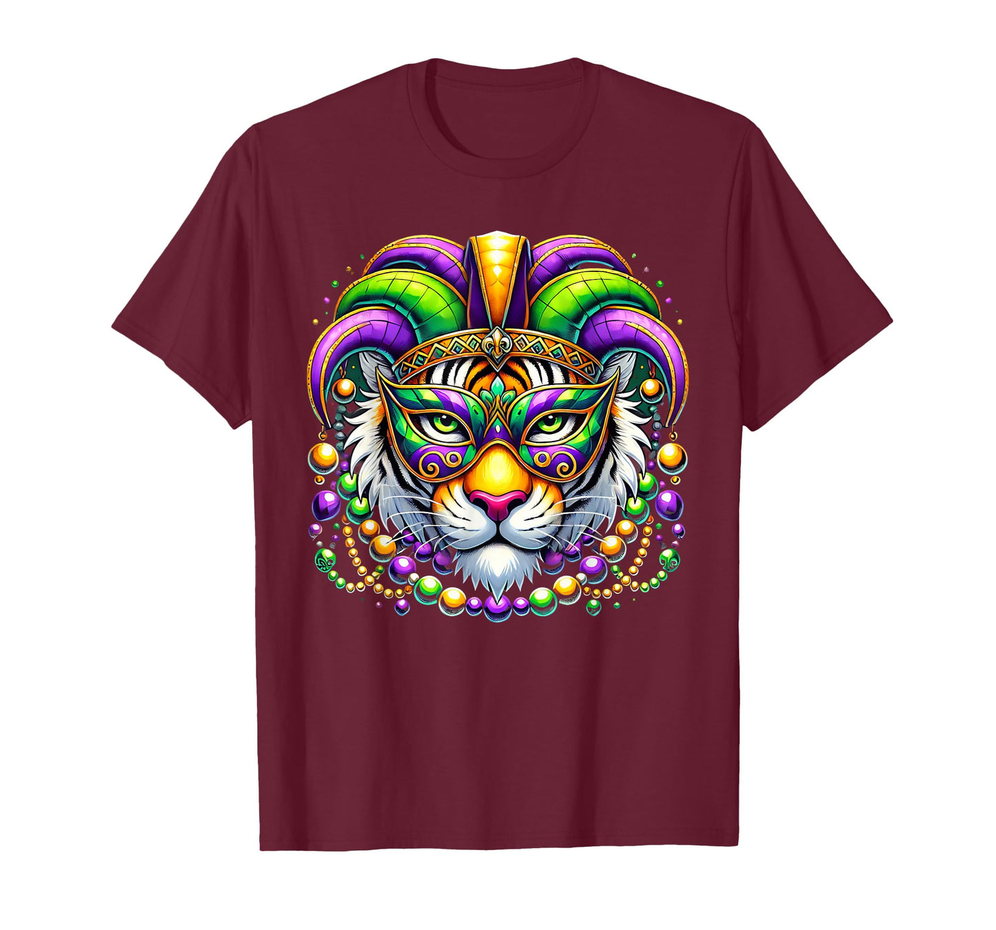 Tiger Mardi Gras Animal Lover New Orleans Louisiana Kids T-Shirt