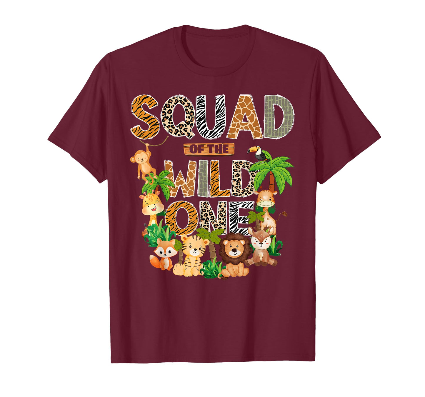Squad Of The Wild One Safari Jungle 1St Birthday Party T-Shirt