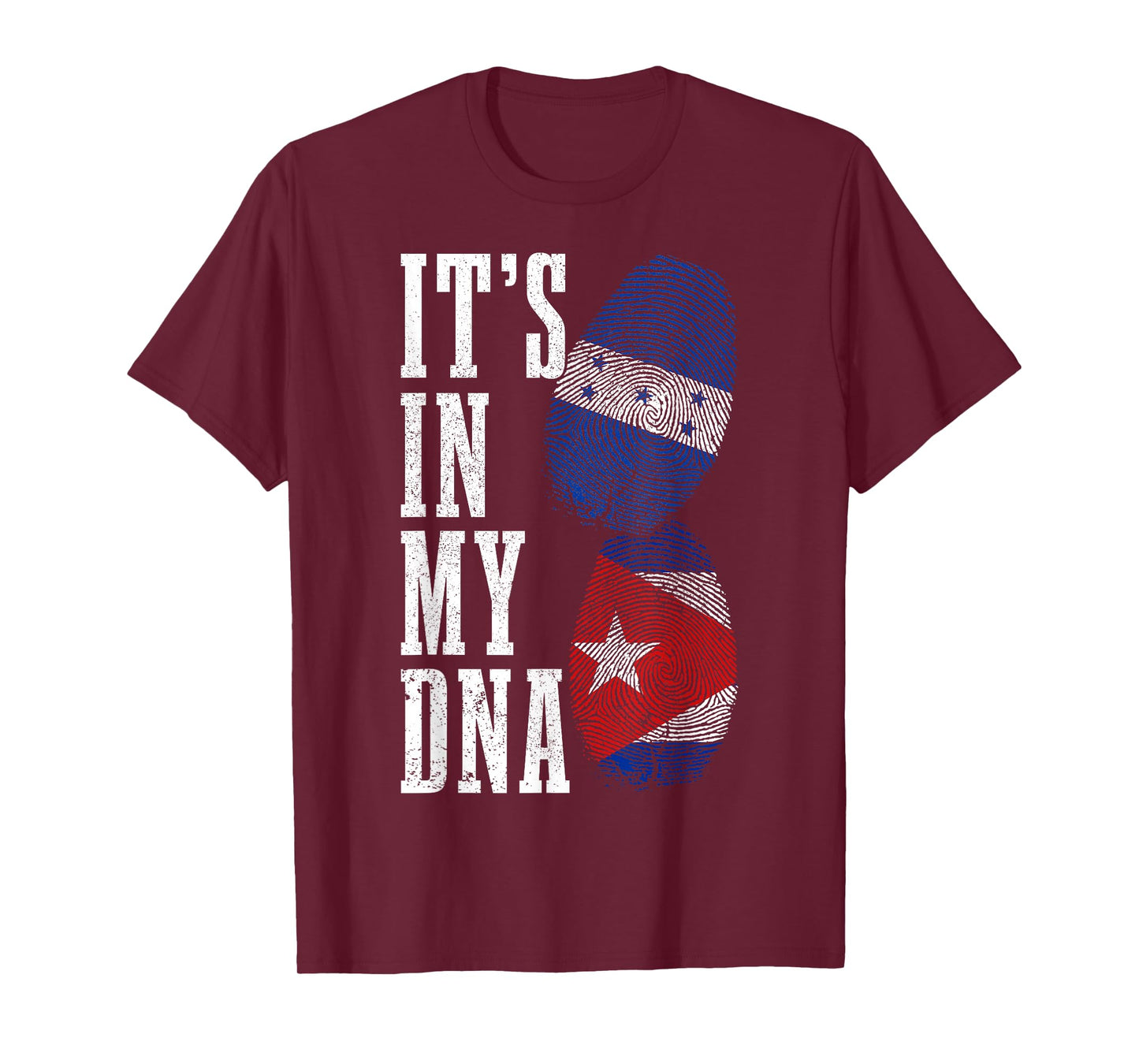Honduras Cuba In My DNA Cuban Honduran Flag Pride Heritage T-Shirt