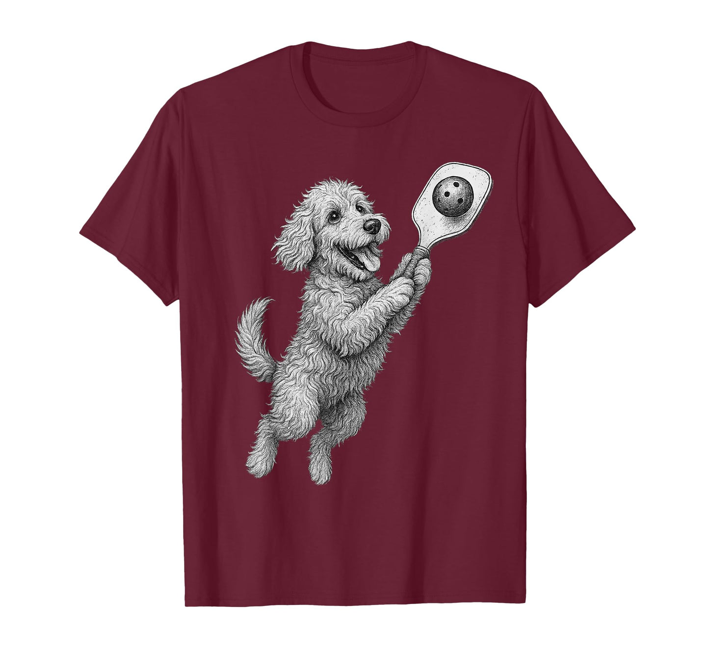 Goldendoodle Playing Pickleball Sports Dog Lover T-Shirt
