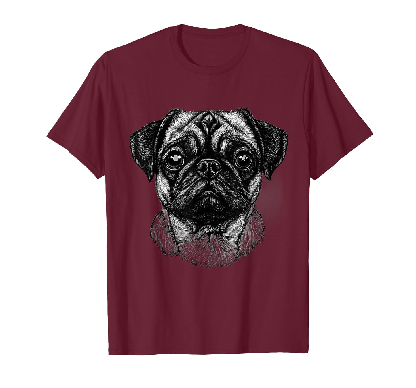 Cute Pug Owner Pug Lover Colorful Portrait Dog Pug T-Shirt