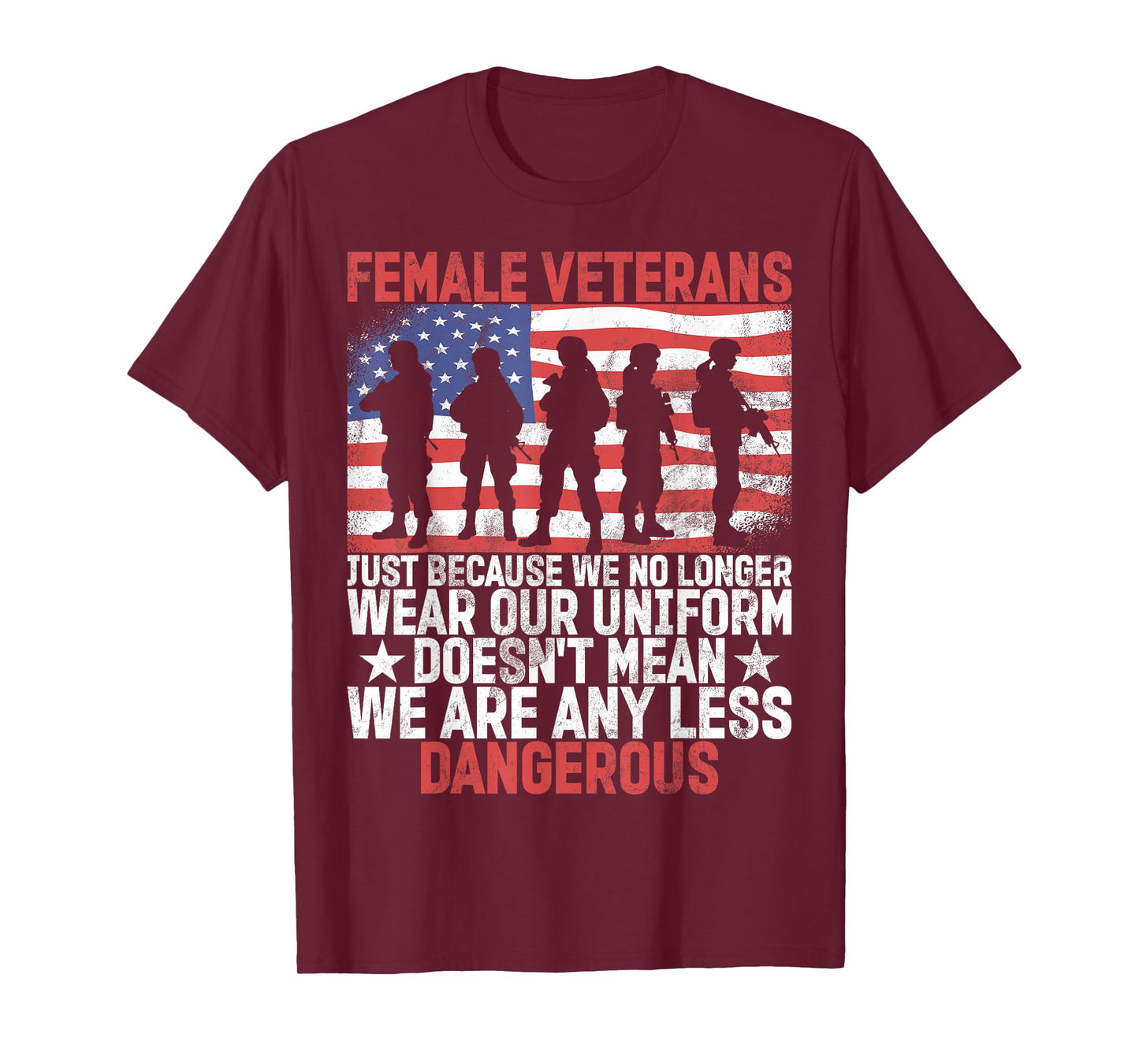Female Veteran Veteran's Day Women Veteran Soldier Patriotic T-Shirt