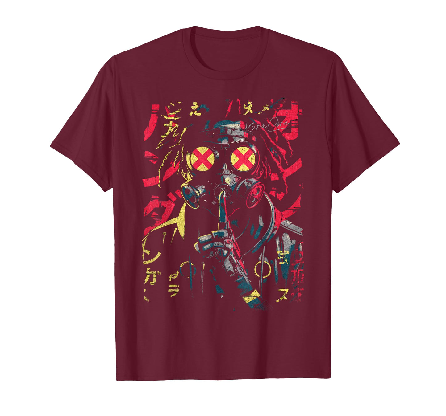Japanese Streetwear Afro Cyberpunk Y2K Techwear Manga Anime T-Shirt