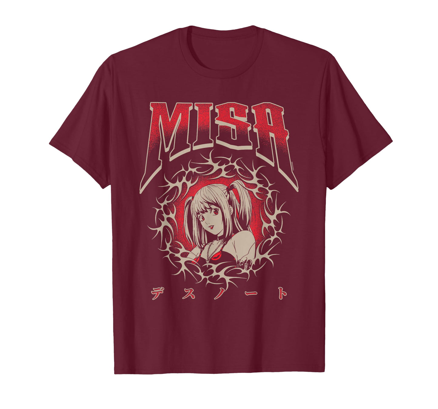 Death Note Misa NuMetal Y2K Cybersigil Portrait Anime T-Shirt