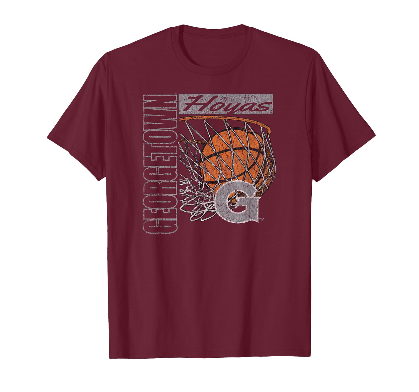 Georgetown Hoyas Vintage Basketball 90's Navy T-Shirt