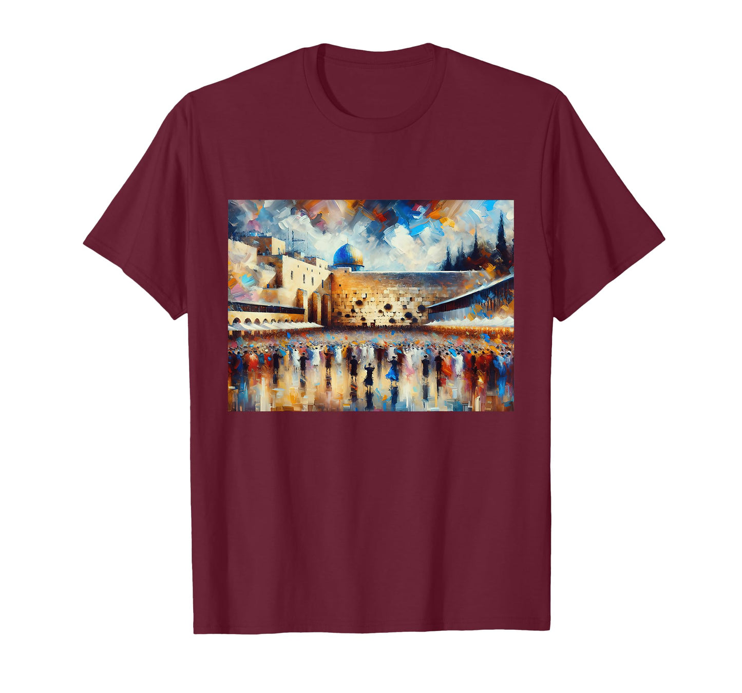 Kotel Painting jerusalem City Western Wall Wailing Wall T-Shirt