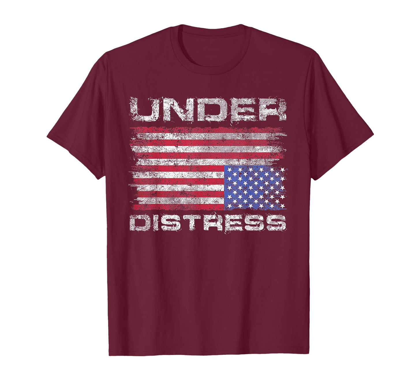 Under Distress America Flag T-Shirt