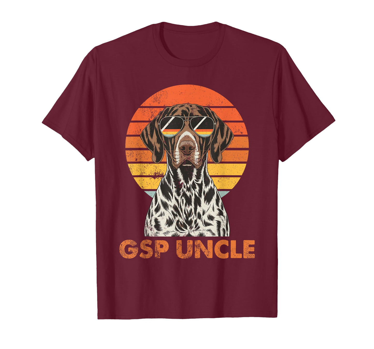 Retro German Shorthaired Pointer Uncle Vintage Dog Owner T-Shirt