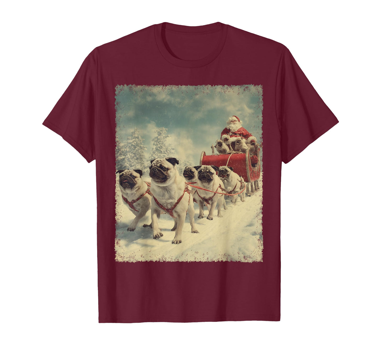 Pug Dog Christmas T-Shirt