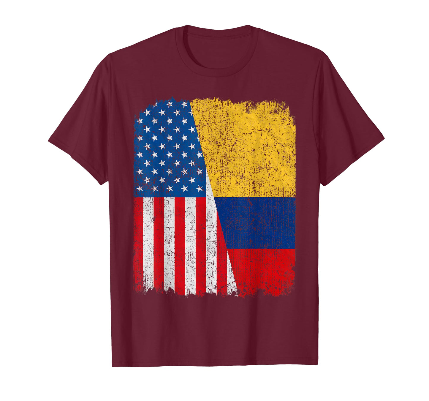 Colombian American Flag Half USA Colombia Root Proud T-Shirt