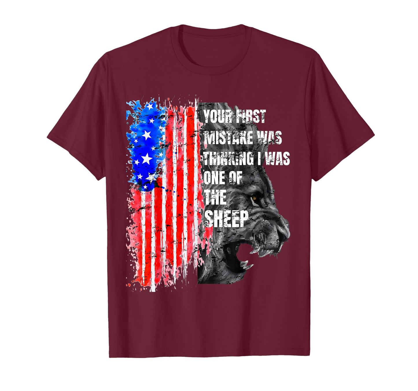 Lion Your first Mistake was thinking i was one of the Sheep T-Shirt