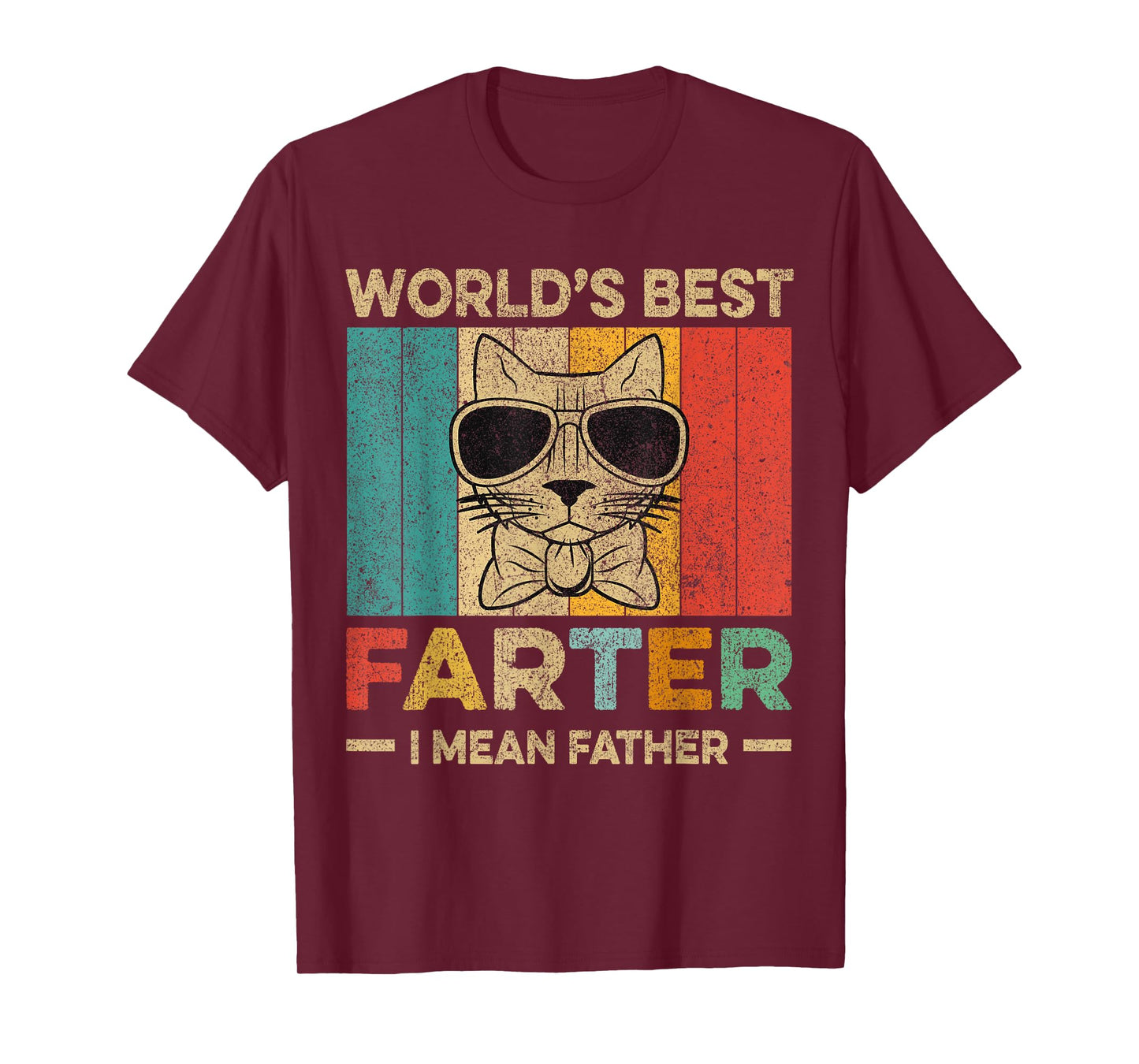 Worlds Best Farter I Mean Father Mens Fathers Day Dog Dad T-Shirt