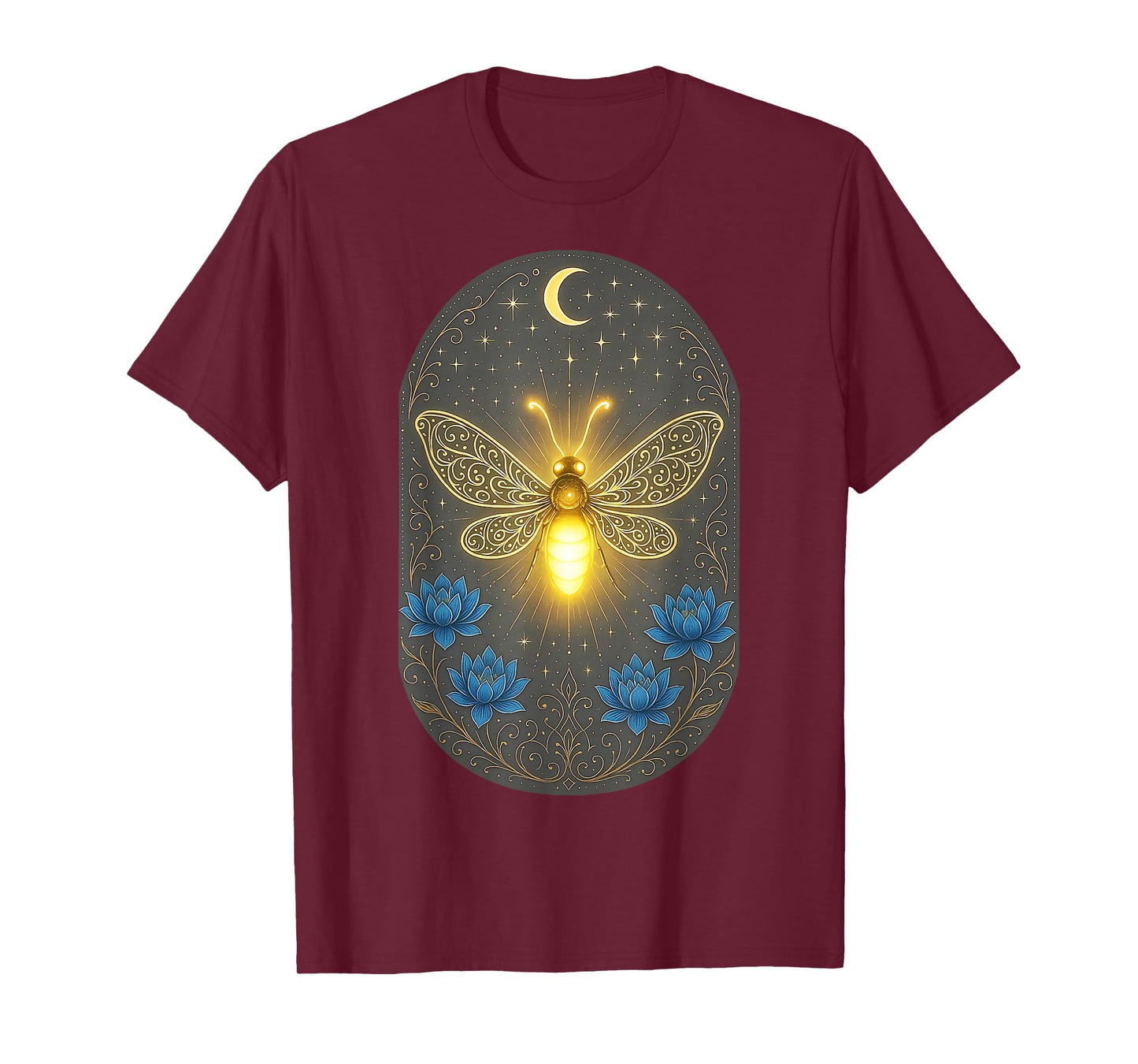 Luminous Firefly Art for Nature Lovers Night Sky Enthusiasts T-Shirt