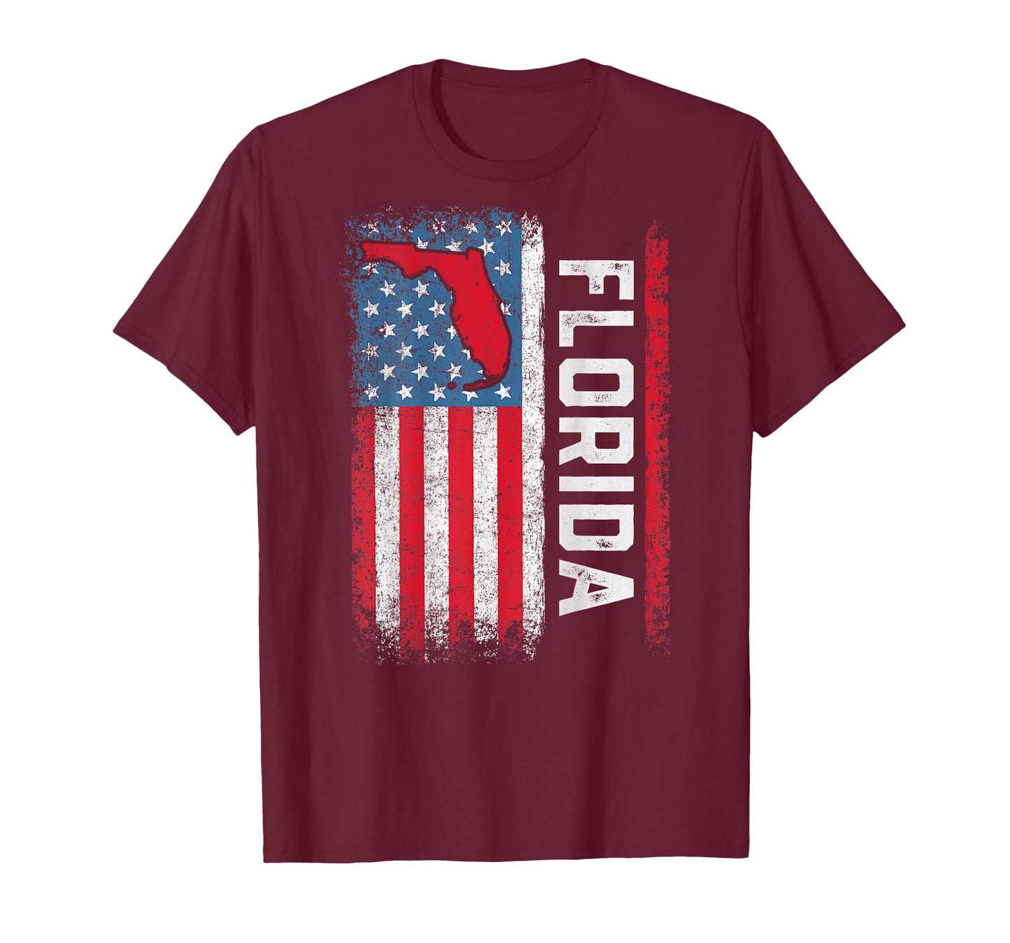 Vintage Florida State USA Flag Shirt Florida (On Back) T-Shirt