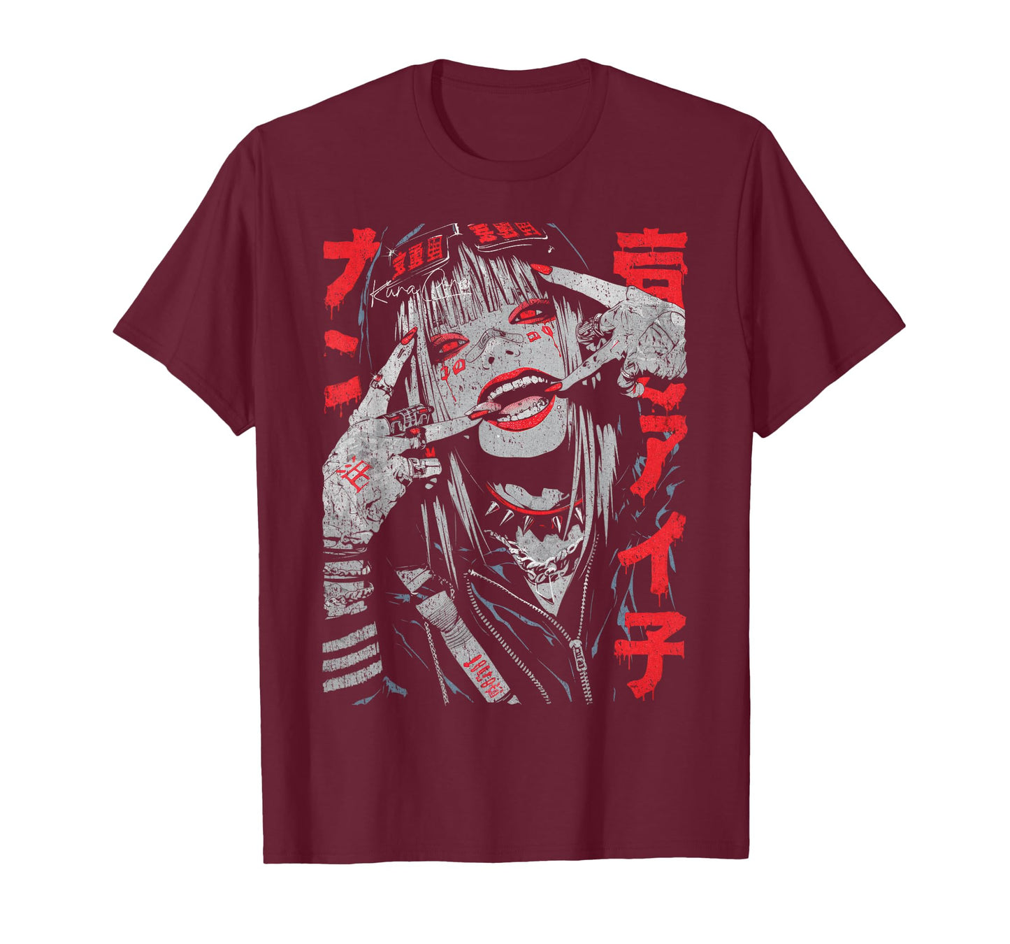 Japanese Streetwear Cyberpunk Y2K Retro Techwear Manga Anime T-Shirt