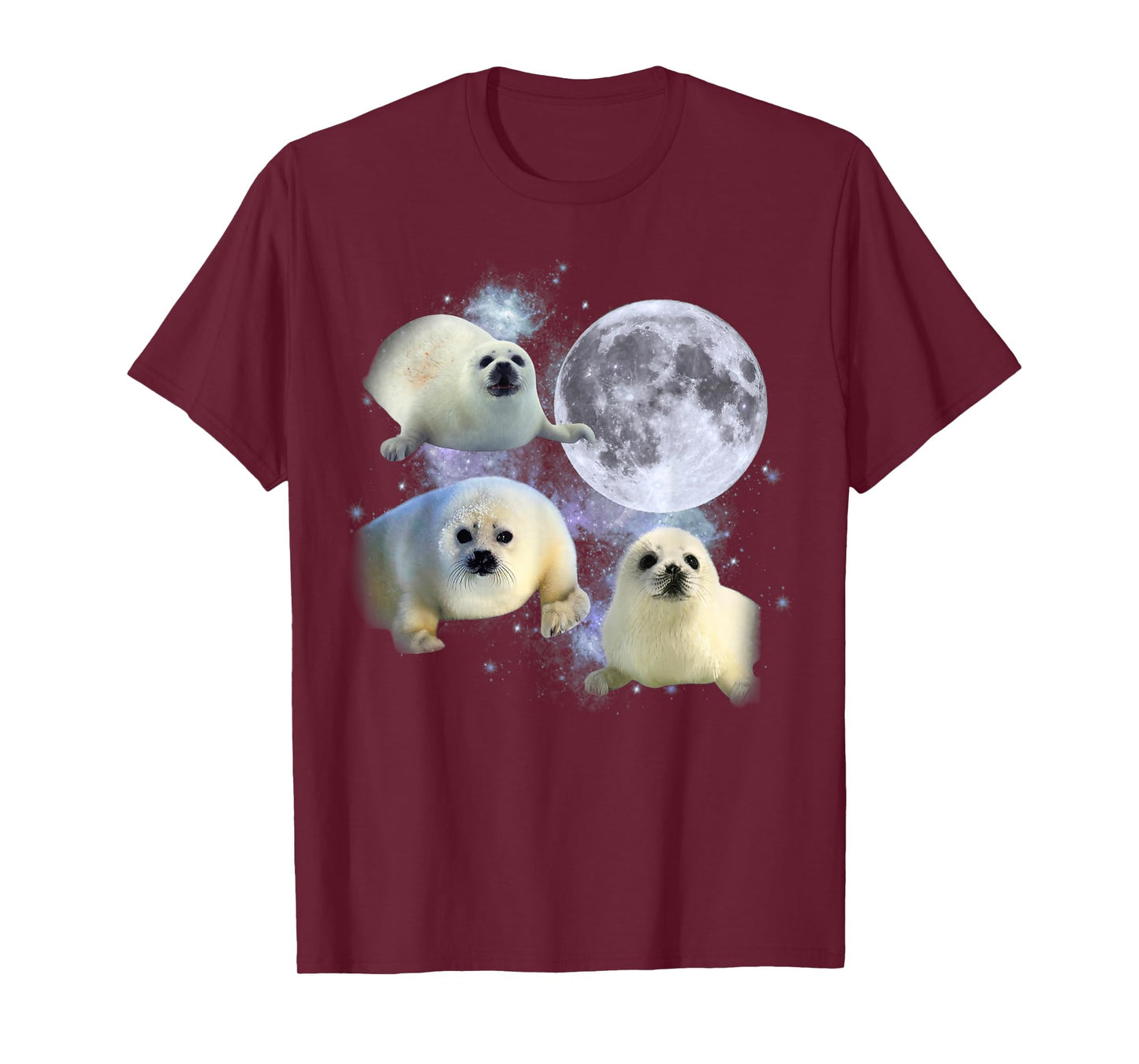 Three Baby Seal Vintage Graphic 90s Funny T-Shirt