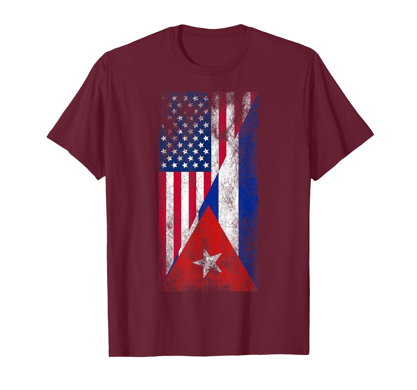 USA Cuba Flags - United States of America, Cuban T-Shirt