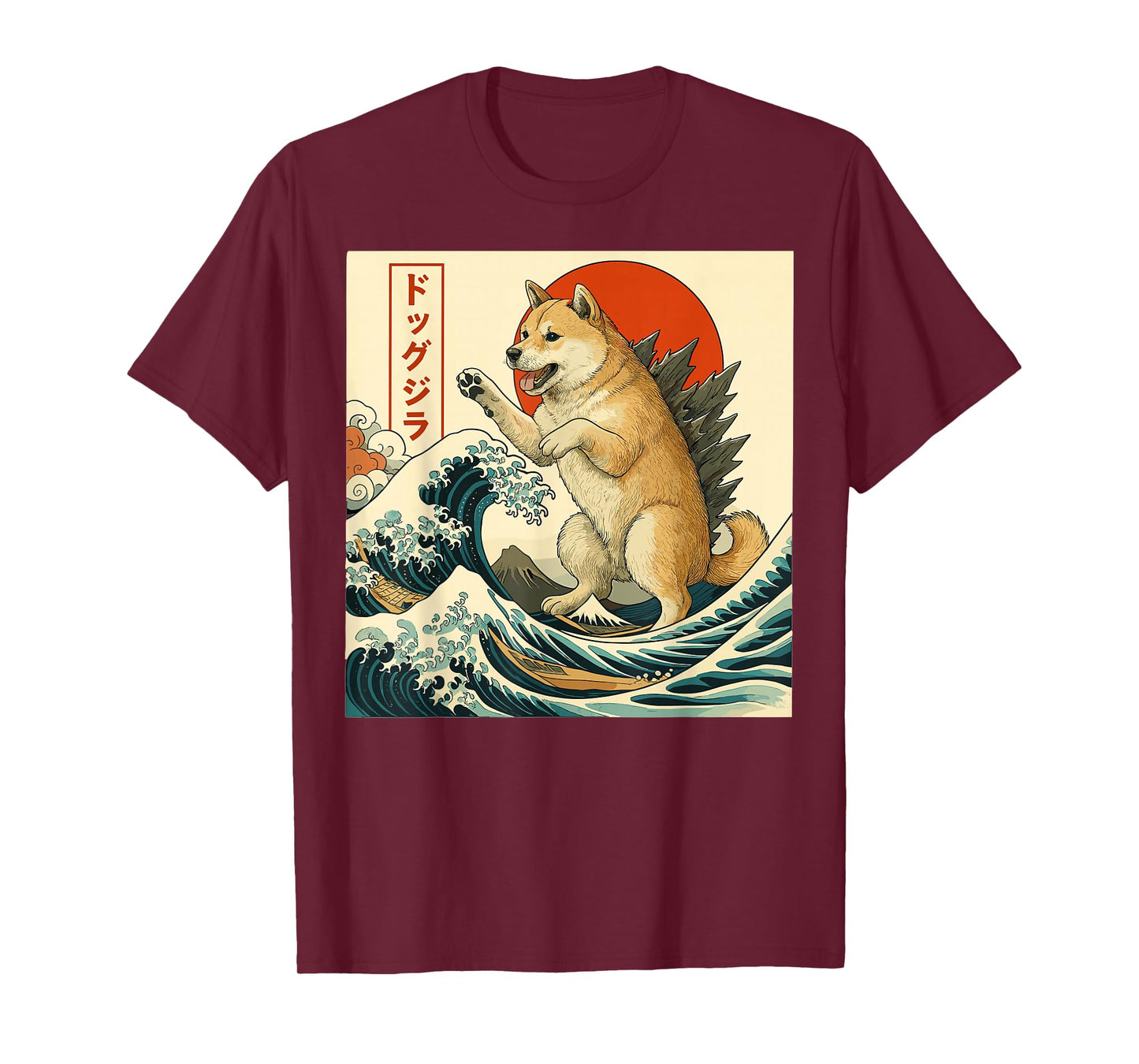 Dogzilla Dog Japanese Art Funny Dog Gifts T-Shirt