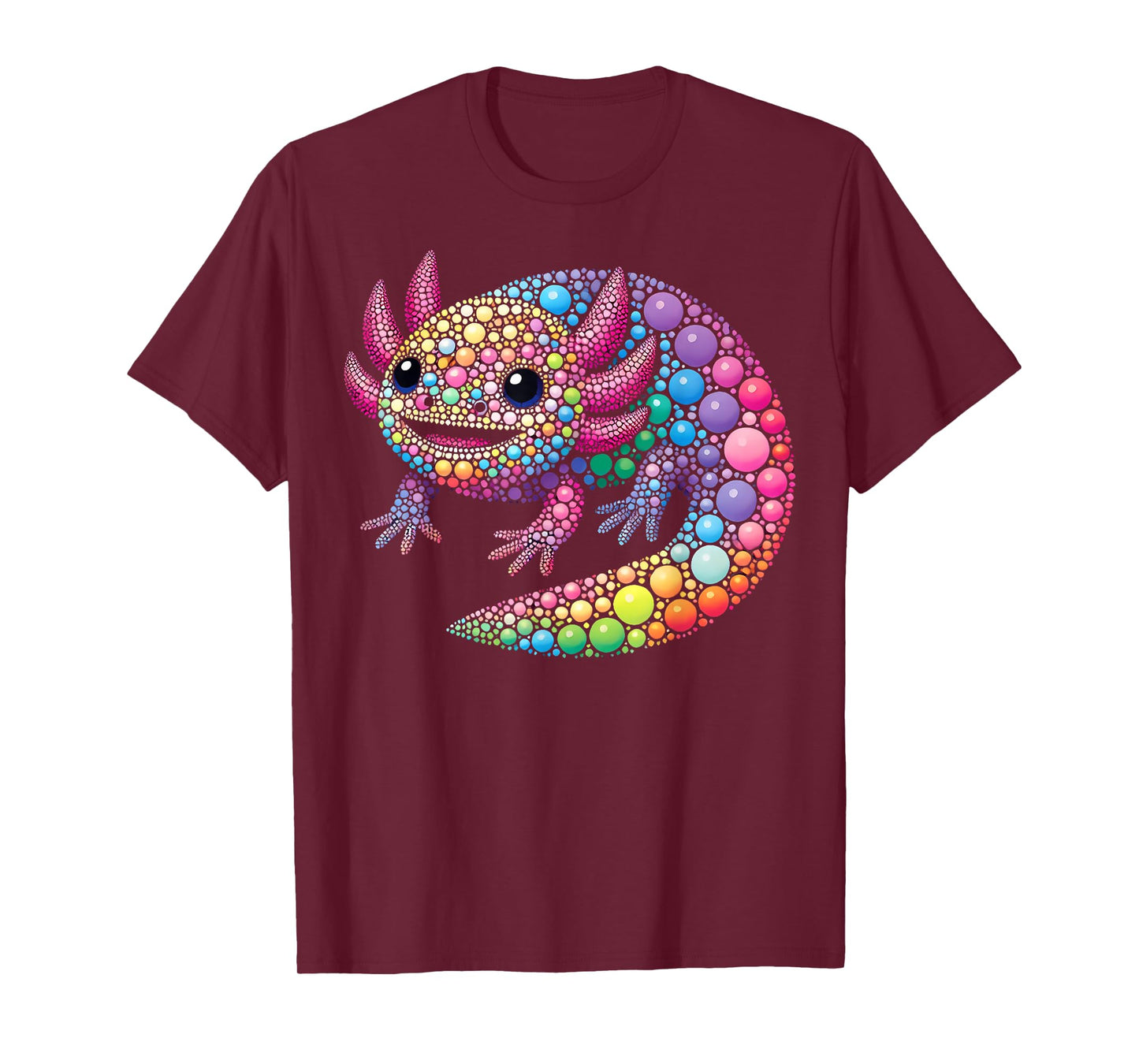 Happy Dot Day Colorful Polka Dot Cute Axolotl Boys Girls Kid T-Shirt
