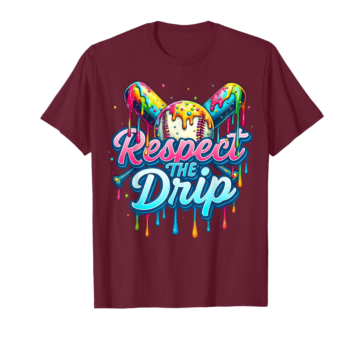 Baseball Drip Boys Ice Cream Drip Youth Respect The Drip T-Shirt
