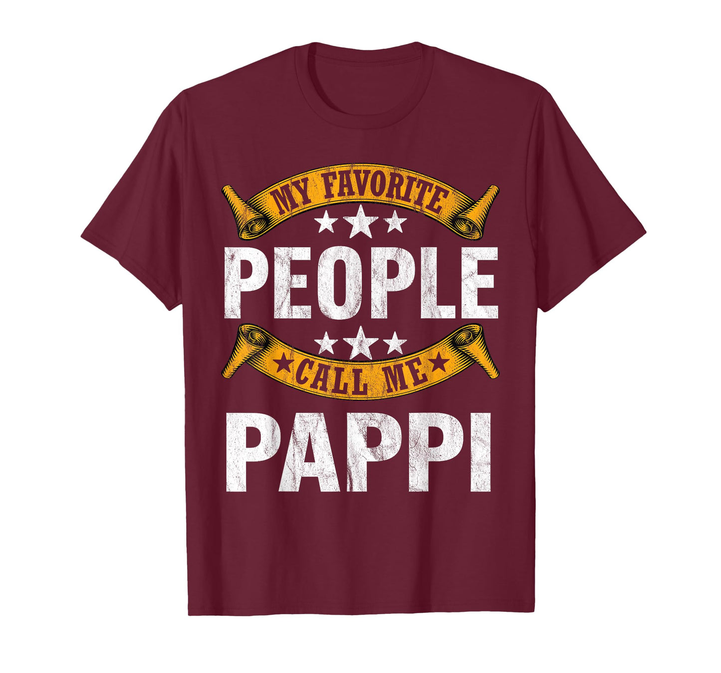 My Favorite People Call Me Pappi Vintage Fathers Day T-Shirt